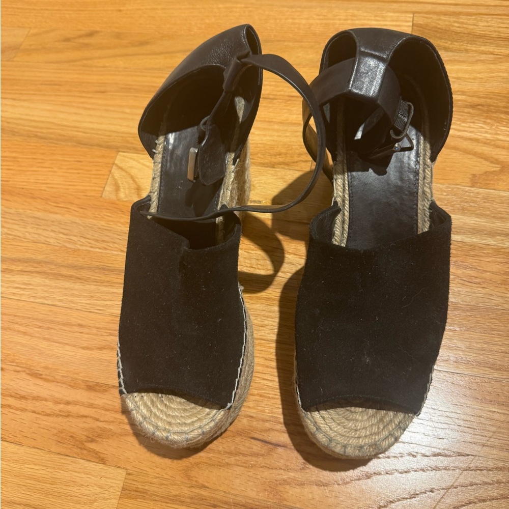 Marc Fisher Black Espadrille Sandals